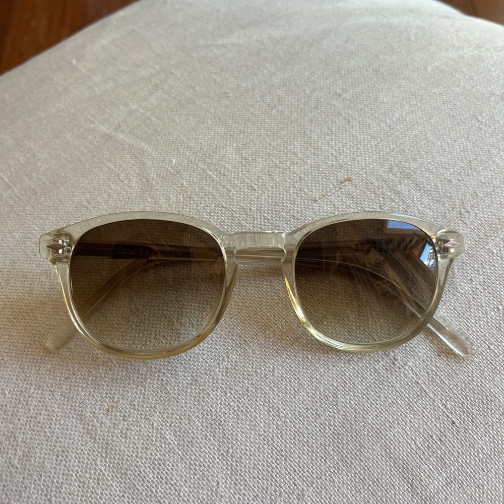 Lesca Lunetier designer sunglasses model 711 in Crystal.